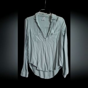 🤎 Womens Mudd Button down Top Sz xxs